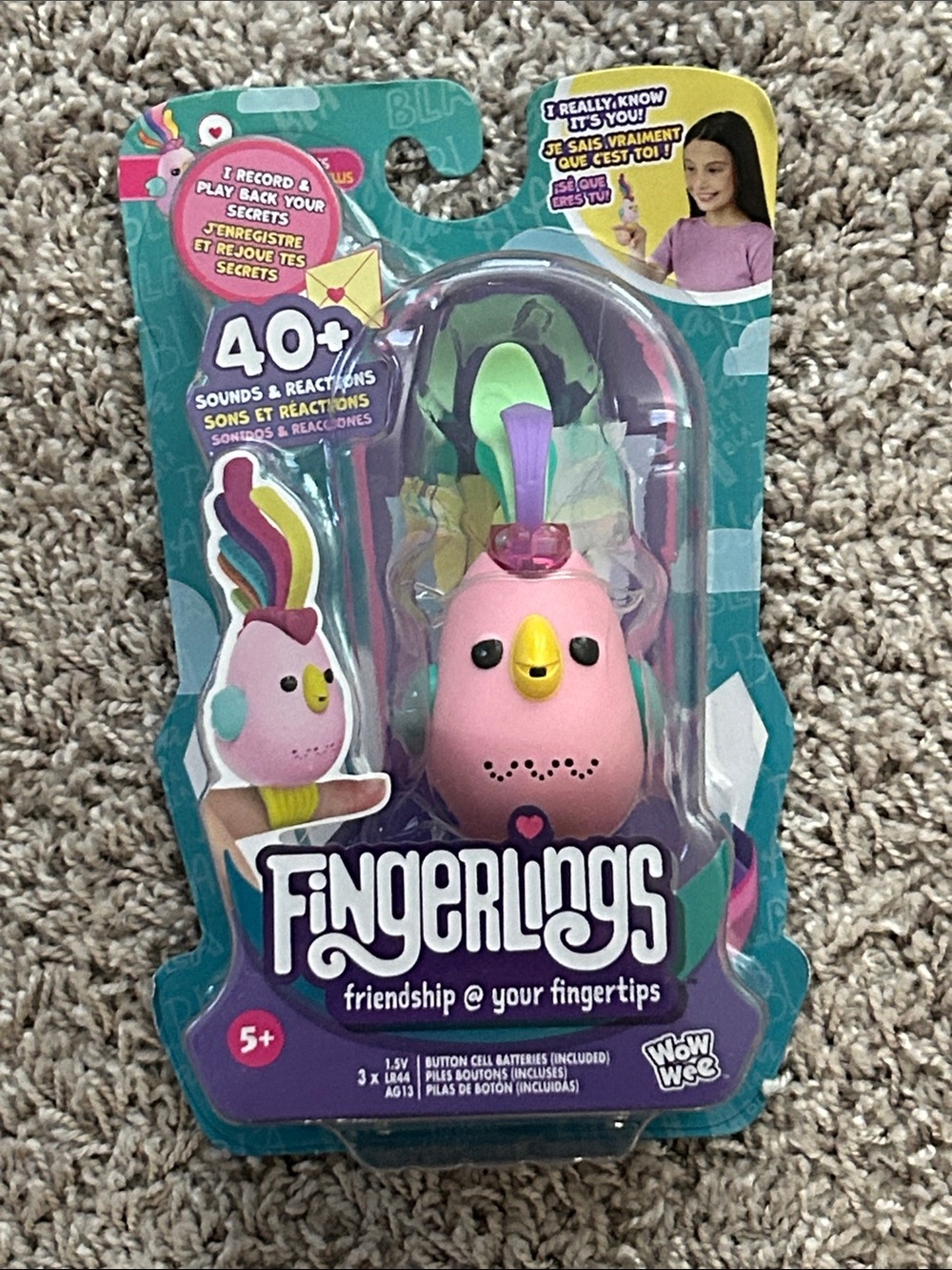 Fingerlings Pink Bird Interactive Toy by WowWee